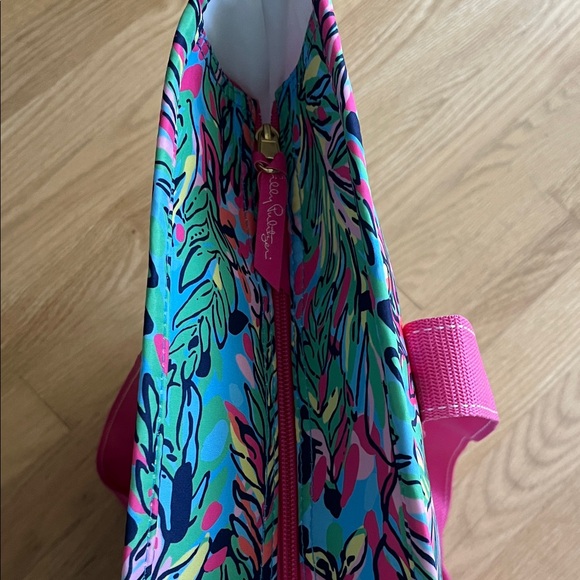 Lilly Pulitzer Pink and Blue Floral Tote - Picture 10 of 16